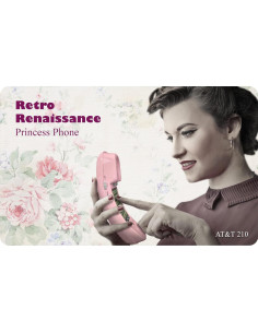 Teléfono de Casa AT&T Trimline 210 Rosa con Teclado Iluminado 2