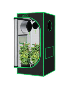 Carpa de Cultivo Interior Green Hut 60x60x120 cm 600D Mylar