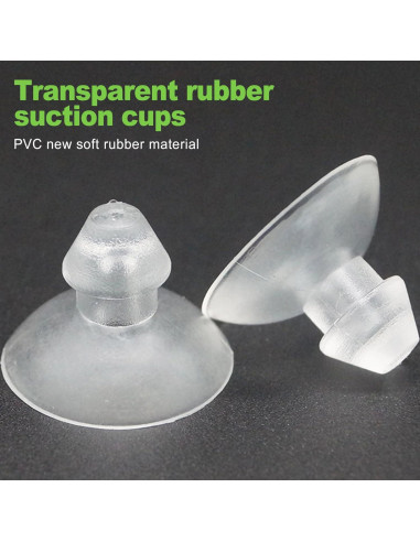 20 Ventosas Transparentes CeroDimo 18mm para Mesas de Vidrio