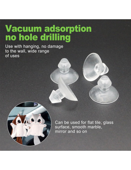 20 Ventosas Transparentes CeroDimo 18mm para Mesas de Vidrio