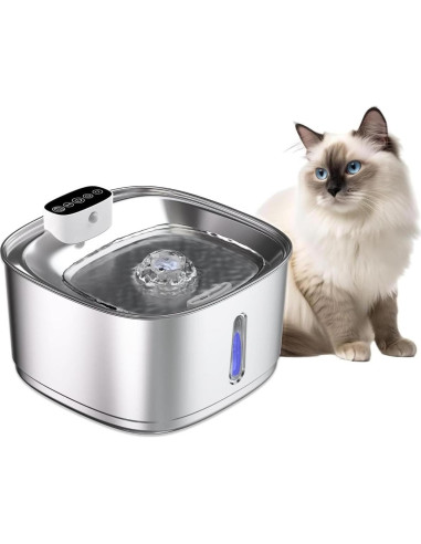 Fuente de Agua Inalámbrica GinGine 3.2L Acero Inoxidable