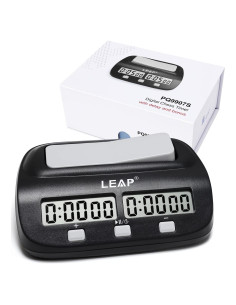 Reloj de Ajedrez LEAP Digital Profesional Negro