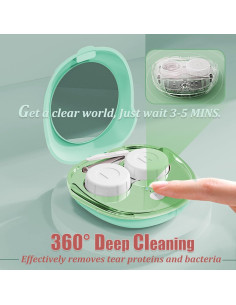 Limpiador Ultrasónico de Lentes de Contacto Vastsoon Verde 2