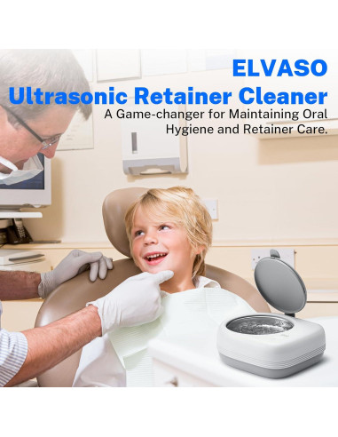 Limpiador Ultrasónico de Retenedores ELVASO 80ml Inalámbrico