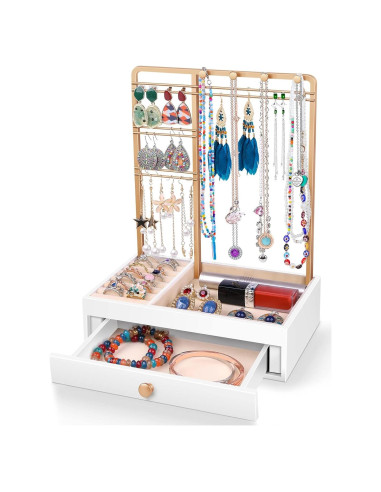 Soporte de Joyería Teamkio en Forma de Árbol con Caja Blanca