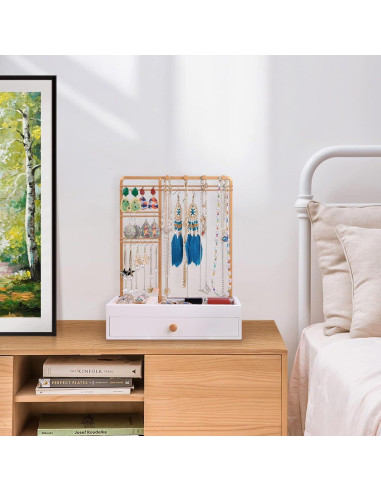 Soporte de Joyería Teamkio en Forma de Árbol con Caja Blanca