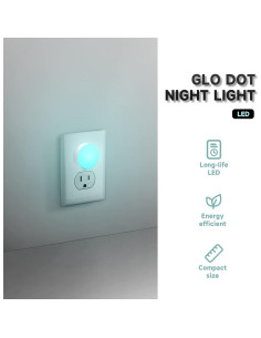 Luz Nocturna LED Enchufable Alastech-Yoti, Brillo Ajustable, 4 Pcs 2