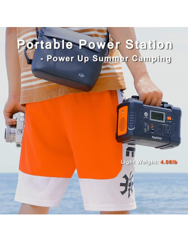 Generador Solar Portátil FlashFish E200 151Wh 200W AC/DC