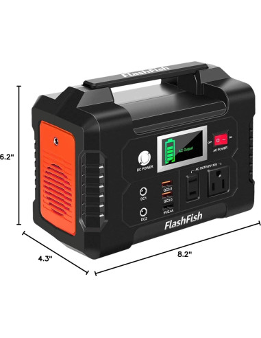 Generador Solar Portátil FlashFish E200 151Wh 200W AC/DC