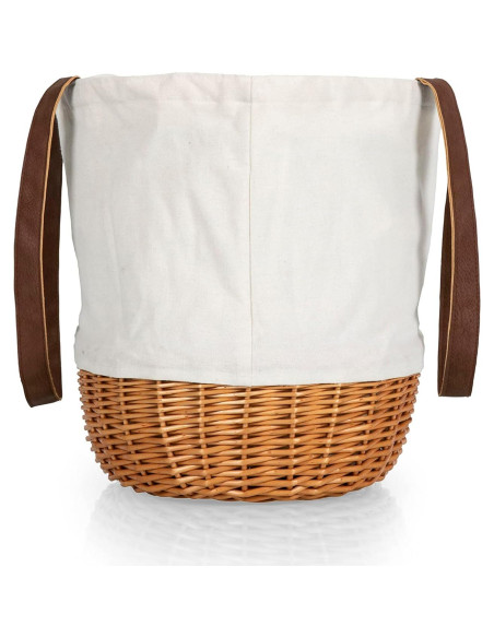 Canasto de Mimbre y Lona Coronado Picnic Time 35.88x29.05x34.04cm