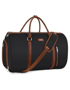 Bolsa Duffle de Prenda TIBES 2 en 1 Negra 53x29x33 cm