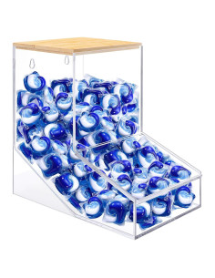 Dispensador de cápsulas de lavandería TCJJ acrílico 20.3x19.8x12.9cm