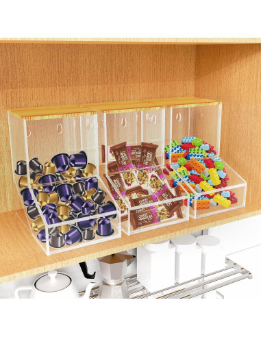 Dispensador de cápsulas de lavandería TCJJ acrílico 20.3x19.8x12.9cm