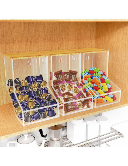 Dispensador de cápsulas de lavandería TCJJ acrílico 20.3x19.8x12.9cm