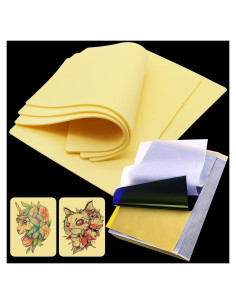 Kit de Pieles de Práctica de Tatuaje Autdor 23Pcs con Papel