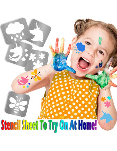 Kit de 183 Plantillas de Tatuajes Temporales Yazhiji