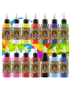 Set de Tinta para Tatuajes BAODELI 14 Colores 30 ml