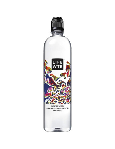Agua Purificada LIFEWTR 700ml pH Equilibrado Paquete 12