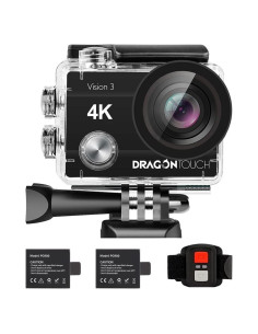 Cámara de Acción Dragon Touch 4K 20MP Impermeable 30m