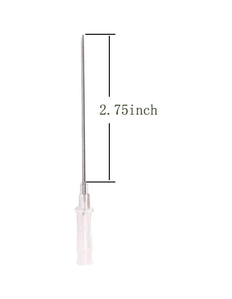 Paquete de 5 Agujas de Perforación Catéter 16G BM Acero Inoxidable