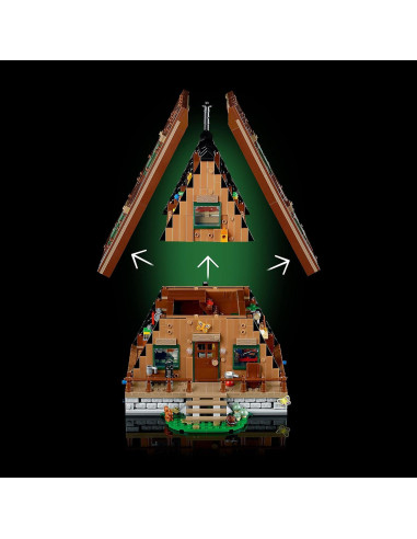 LEGO Ideas Casa A-Frame 21338 Set Construible 24x21x22 cm