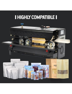 Sellador de Banda Continua U.S. Solid Automático 650W PVC 2