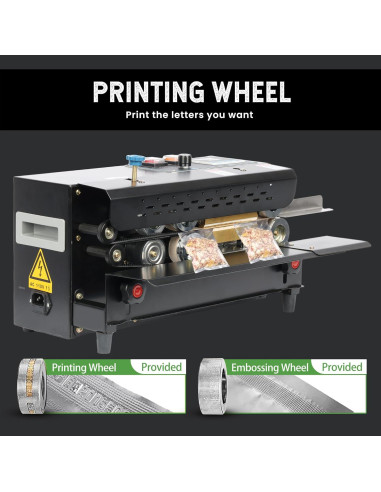 Sellador de Banda Continua U.S. Solid Automático 650W PVC