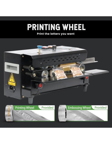 Sellador de Banda Continua U.S. Solid Automático 650W PVC