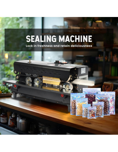 Sellador de Banda Continua U.S. Solid Automático 650W PVC