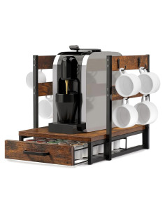 Soporte para K Cup Evermagin, 35 Cápsulas, Marrón Rústico