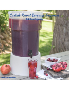 Dispensador de Bebidas Redondo Carlisle 19L con Grifo Sin Goteo 2