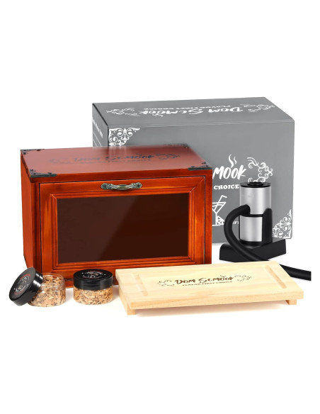 Kit de Ahumador de Cócteles Dom Scmook con Astillas de Madera