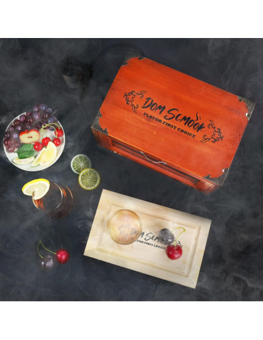 Kit de Ahumador de Cócteles Dom Scmook con Astillas de Madera