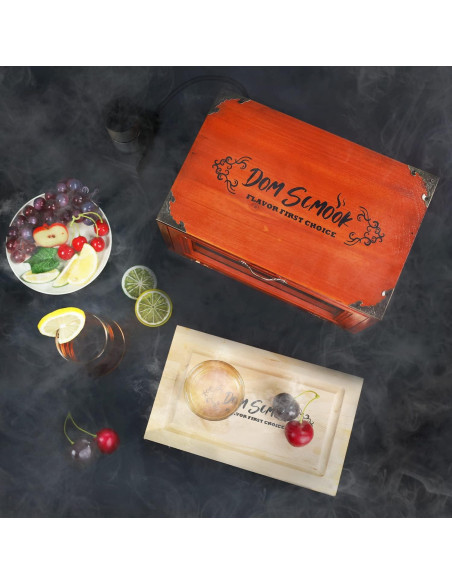 Kit de Ahumador de Cócteles Dom Scmook con Astillas de Madera