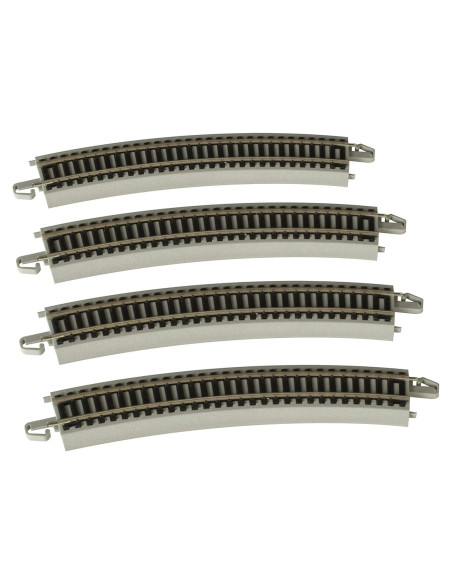 Bachmann Pista Curva E-Z Track 55,88 cm Riel Níquel HO