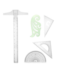 Set de Herramientas de Dibujo Frienda - 5 Piezas Plástico Transparente