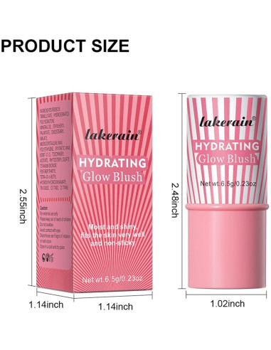 Bastón de Rubor Crema SHENZHEN NIYASI 6.5g Rosa Tímido