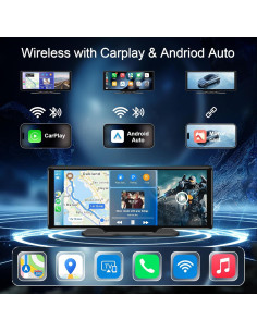 Pantalla Portátil 10.26" HD 25HOURS CarPlay y Android Auto 2