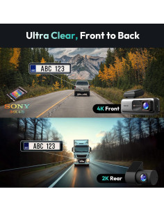 Cámara Doble Dash 4K+2K BOTSLAB G980H con WiFi y GPS 2