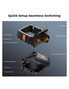 Jaula Protectora K&F Concept para DJI Osmo Pocket 3 - Aluminio 2