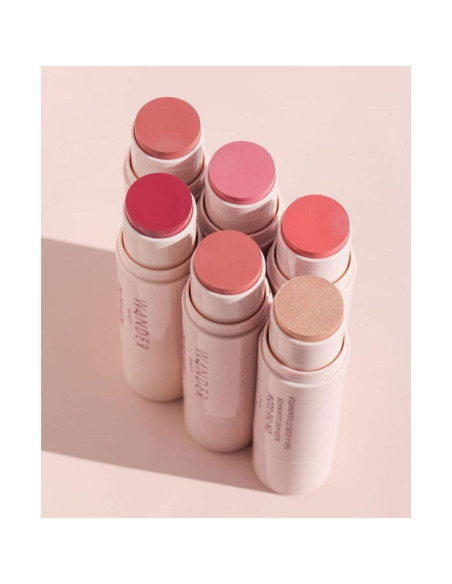 Rubor e Iluminador Wander Beauty On-the-Glow 11.34 g Rosa Coral