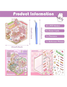 Set de Pegatinas 3D DIY DORIDUKA - Mini Tienda Creativa 2