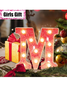 Letras Iluminadas LED Rosa Elnsivo - Luz Nocturna Decorativa 2