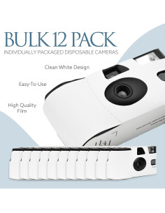 Cámaras Desechables H&H Photo Supply - Paquete de 12, 27 Fotos 2