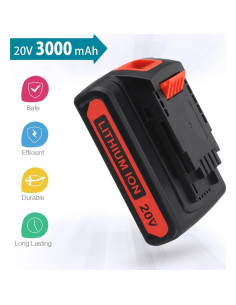 Batería de Litio 20V 3.0Ah Black & Decker con Cargador 2