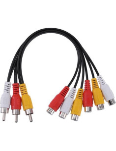 Divisor de Audio Video 3RCA Suckoo 1 en 2 Salidas 0.25m 2