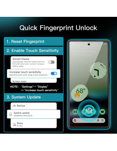 Protector de Pantalla JETech para Google Pixel 6a 15.5 cm, 3 Unidades 2