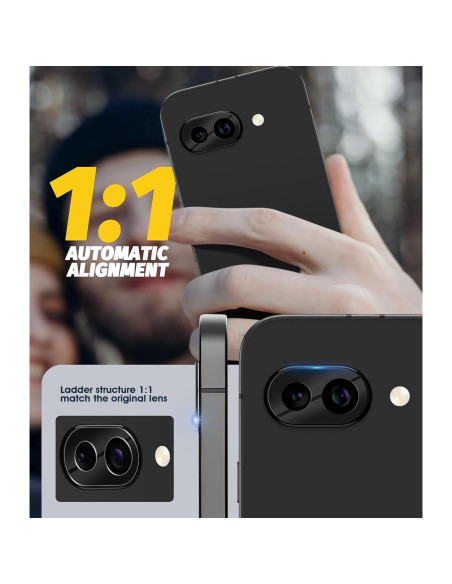 Protector de Lente de Cámara Orzero para Google Pixel 9a - 3 Unidades