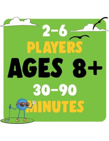 Juego de Cartas de Golf Bonfit Sport P11001 para 2-6 Jugadores