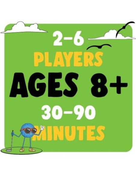 Juego de Cartas de Golf Bonfit Sport P11001 para 2-6 Jugadores